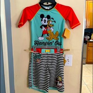 BNWT Disney Store Boys Swim Set - Size 7/8